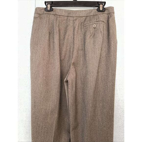 Talbots Women’s 12 Wool Dress Pants Wide Leg Lined Career Country Club Cleaned - Picture 13 of 14